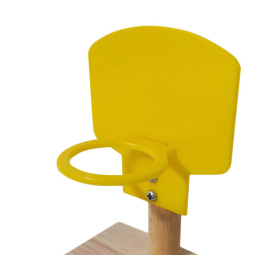 brinquedo educativo para pássaros com cesta e 3 coloridas 1