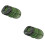 2Pz Rete Pesca Portatile Verde Con Fissaggio 3