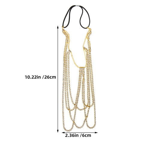 2Pz Catena Corpo E Gamba Oro Con Elasticità E Design Boho 1