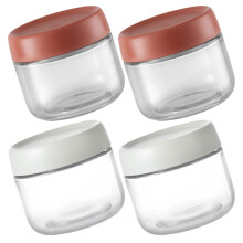 4Pz Barattoli Casa E Silicone Sigillati Per Tè E