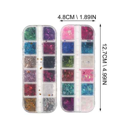 4 Scatole Paillettes Per E Unghie 1