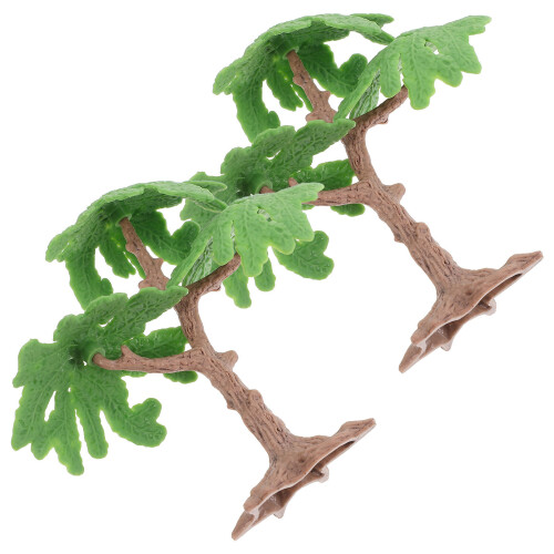 8 Pezzi Alberi Realistici Ginkgo Per Tavolo Sabbia E Paesaggio 1