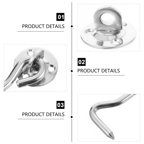 2Pz Ganci Finestra in Metallo Argento Robustezza E Stile 1