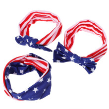 3Pz Cerchietti Fascia Tessuto Decorativa Festa Bandiera Usa