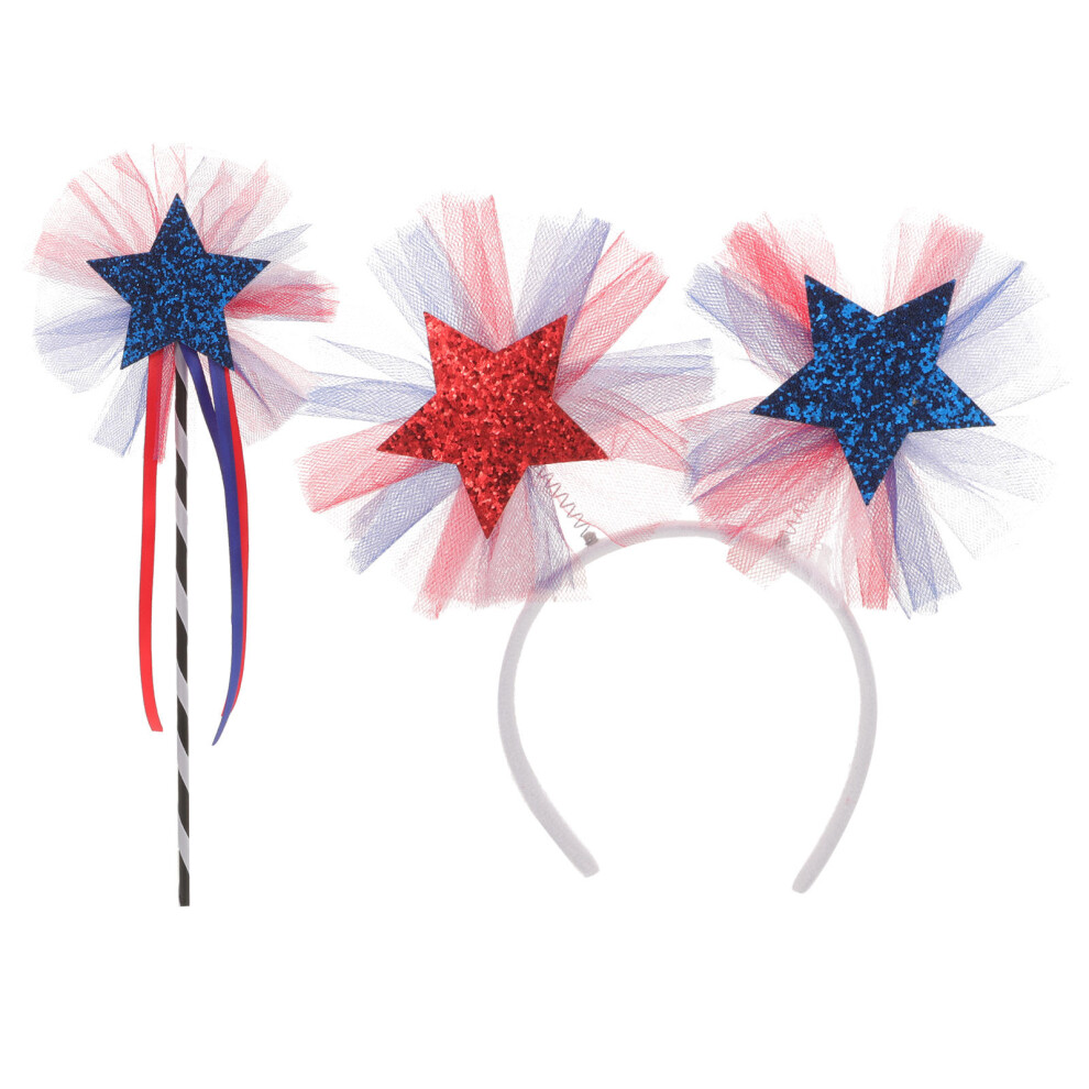 1Set Cerchietto Stile Independenca Day In Per Costume-image