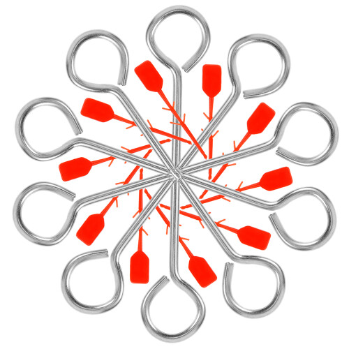 Set 20 Sigilli Antimanomissione Rosso Per Sfiatamento Estintori