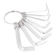 8Pcs Metric Hex Key Set 1.5-6mm Chromium Steel Hand Tools for General Use