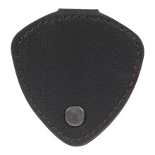 Custodia Porta Plettro in Pelle Nera Borsa Chitarra