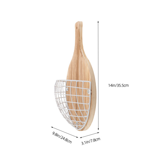 Cesto Appeso A In Legno E Ferro Stile 1