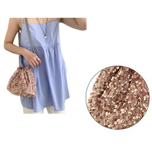 Sacs à bandoulière plissés, sac seau, sac à bandoulière de-Rose