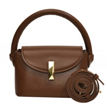 Sac à bandoulière pratique en PU, sac à main pour-Couleur café