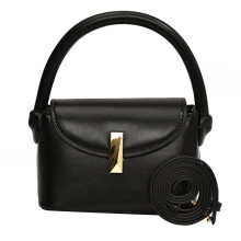 Kreative Handtasche aus PU-Leder, einzigartige-Schwarz