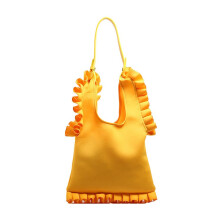 Sac Ă aisselles Ă volants pour femmes, sac Ă main sous les-Jaune