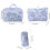 Gesteppte Make-up-Tasche, Stiftetui, Kosmetiktasche,-M 4