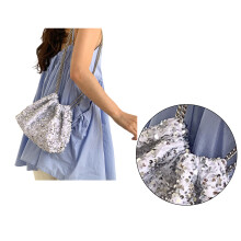 Crossbody Bag Large Capacity Shoulder Bags for Women Girl-Beige