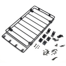 Metall-Dachträger für RC-Crawler, Hochleistungs-LED-Beleuchtung, robuste Metallkonstruktion, verstellbare Basis, perforierte Halterung,
