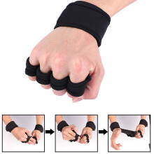 Gewichtheber-Handschuhe XL Schwarz 59-65 g Unisex Paar