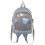 Frauen Schulmädchen Nylon Schulterrucksack Itabag-Hellblau 1