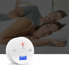Détecteurs de monoxyde de carbone pour la sécurité domestique, alarme de monoxyde de carbone à piles avec capteur de CO sensible et écran LCD,