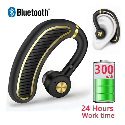 Ασύρματα ακουστικά Bluetooth, εργονομικά διαμορφωμένα με ρυθμιζόμενο γάντζο αυτιών, 2