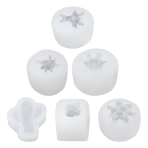 6Ud Moldes De Silicona Para Velas Forma DIY Duradero
