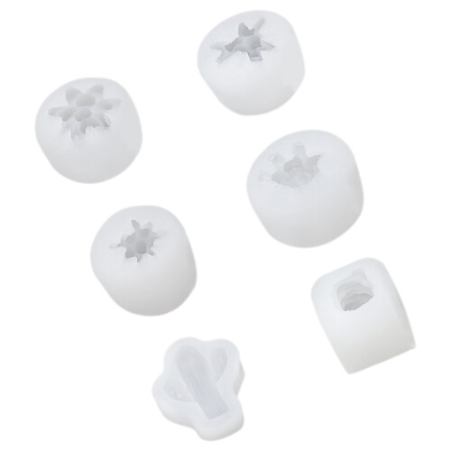 6Ud Moldes De Silicona Para Velas Forma DIY Duradero 1