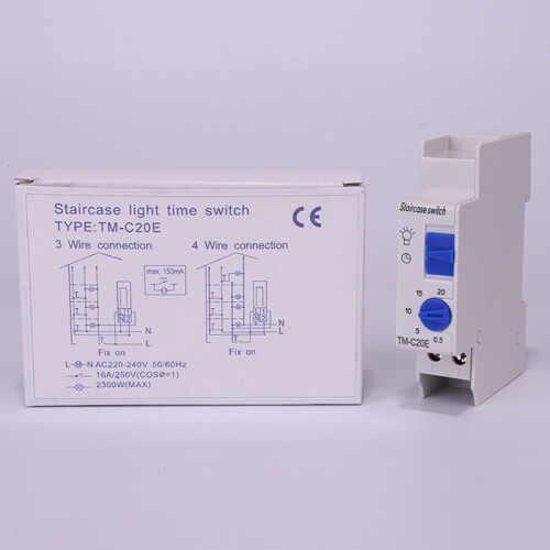 TM-C20E 20 Minutes Stair Light Delay Timer  Relay Normally Open Contact Ad Timer  Timer 2