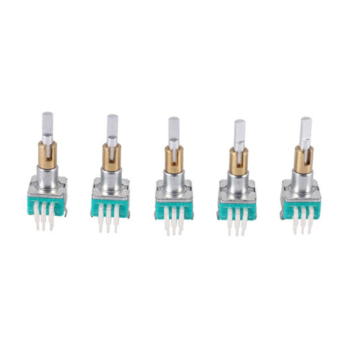 5PCS EC11EBB24C03 Dual Axis Encoder with  30 Positioning Number 15 Pulse Point Handle 25mm