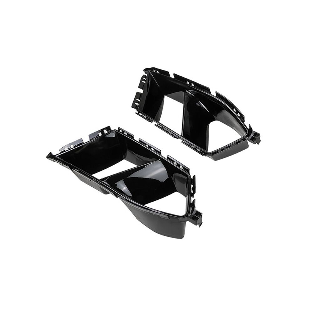 Car Front Bumper Air Inlet Grille For M3 M4 G80 G82 G83 Side Vents Decorative Spoiler(Black) Black 6032659060283