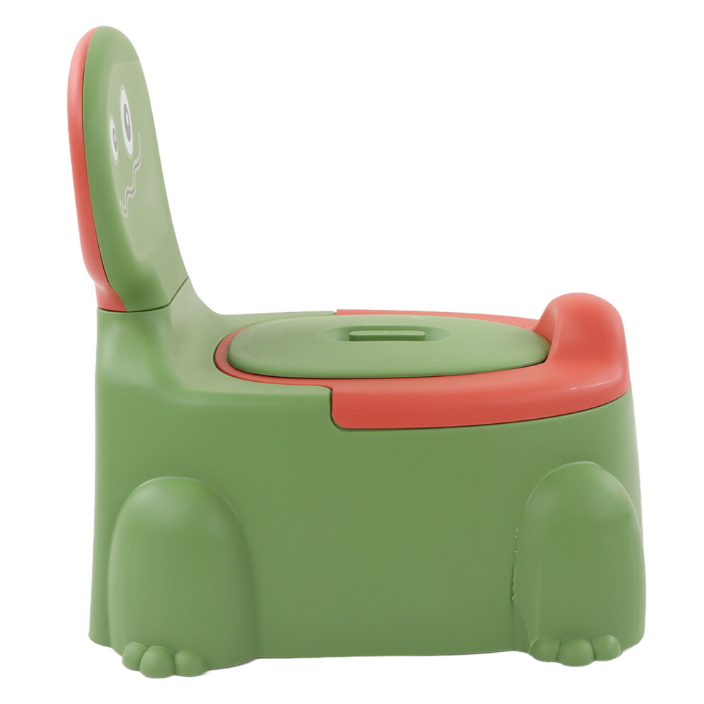 Modern Dinosaur Toddler Potty Non-Slip Base Ergonomic Comfort Green