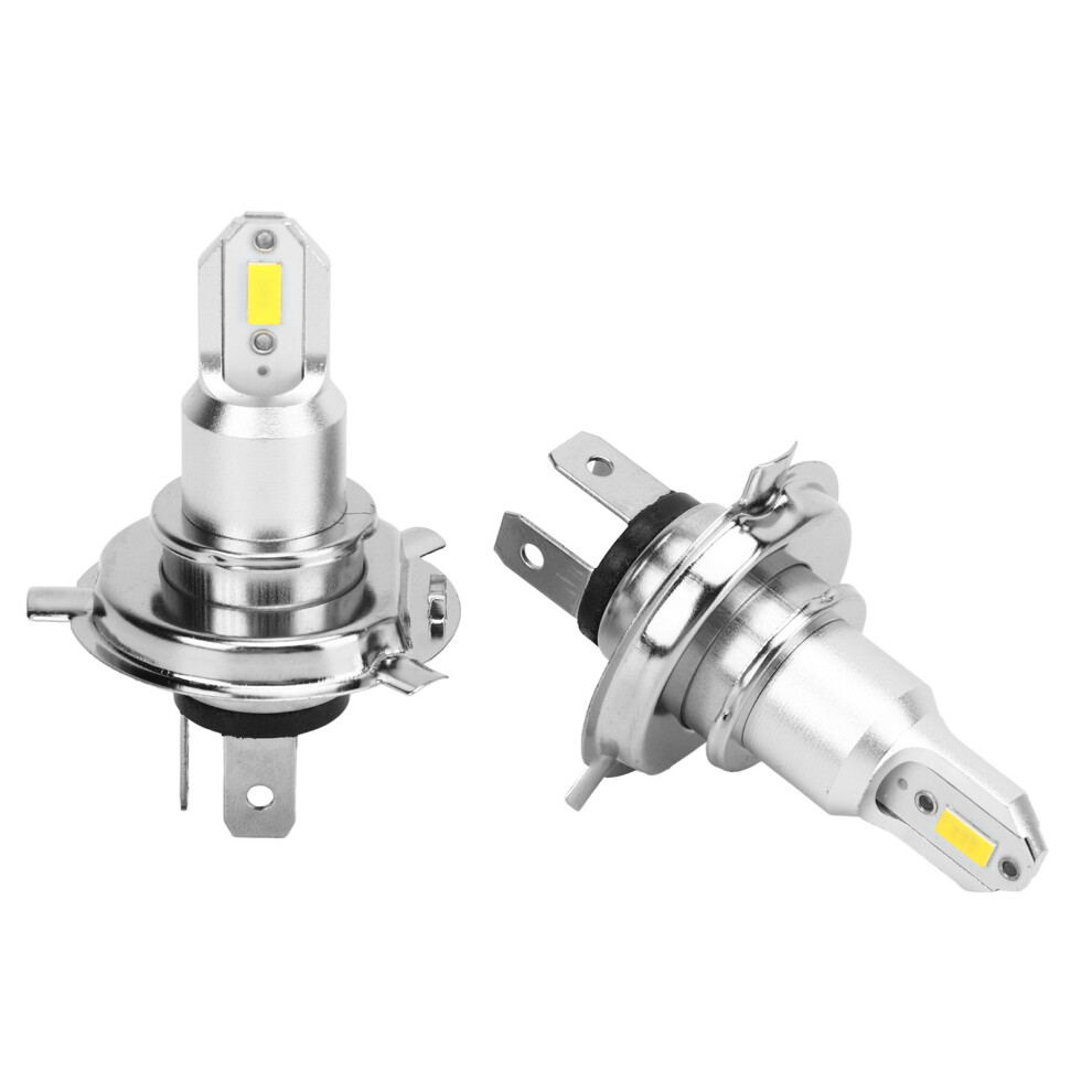2Pcs 110W 2600Lm H4 Motorcycle Led Headlight Bulbs For Car Suv Truck Rv Yellow 3081370478641