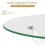 Large Round Tabletop with Stainless Steel Base 5