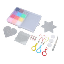 Kids Fuse Beads Kit 2.6mm 12 Colors DIY Craft 9800pcs Plastic Toy