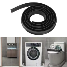Water Insulation Strip 3m Flexible TPE Shower Seal, Self-Adhesive Black