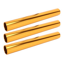 3Pcs Gold Aluminum Relay Batons for Track Field & Student Race Events