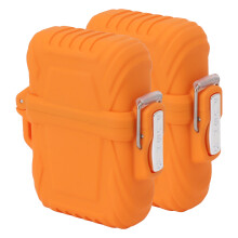 Tragbares Set aus 2 IP56 wasserfeste Taschen-Feuerzeughüllen für Camping & Reisen