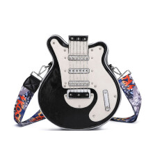 Umhängetasche, kreative Gitarrenform, Umhängetaschen,-Schwarz