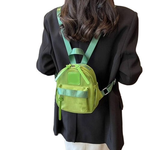 Sac d'école à la mode, sac à dos en Nylon, sacs à dos-Vert
