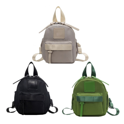 Sac d'école à la mode, sac à dos en Nylon, sacs à dos-Vert 1