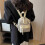 Sac d'école à la mode, sac à dos en Nylon, sacs à dos-Vert 6