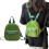 Sac d'école à la mode, sac à dos en Nylon, sacs à dos-Vert 3