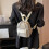 Sac d'école à la mode, sac à dos en Nylon, sacs à dos-Vert 5