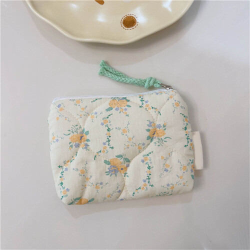 Gesteppte Baumwoll-Münztasche mit niedlichen-Tupfen 2