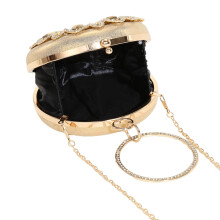 Sac de soirée rond à paillettes, sac à main élégant, sac à