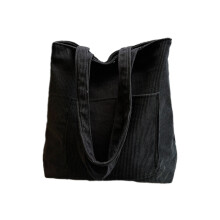 Sac à bandoulière spacieux, fourre-tout pratique, grand sac-Noir