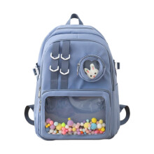 Sac à bandoulière pour étudiant, sac à poche-Sac simple bleu