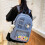 Sac à dos polyvalent à Double sangle, sac à-Sac simple rose 5