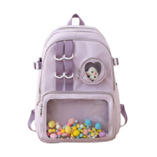 Sac Ă dos en Nylon pour filles, sac Ă dos pour-Sac simple violet