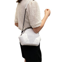 Functional Crossbody Purse PU Shoulder Bag Stylish for-White