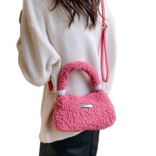 Sac à bandoulière élégant pour femmes et filles, sac à -Rose vif